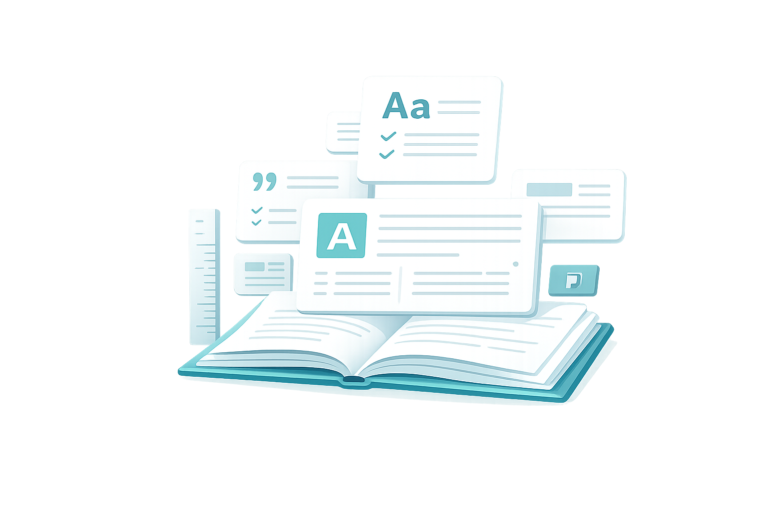 Educational books illustration